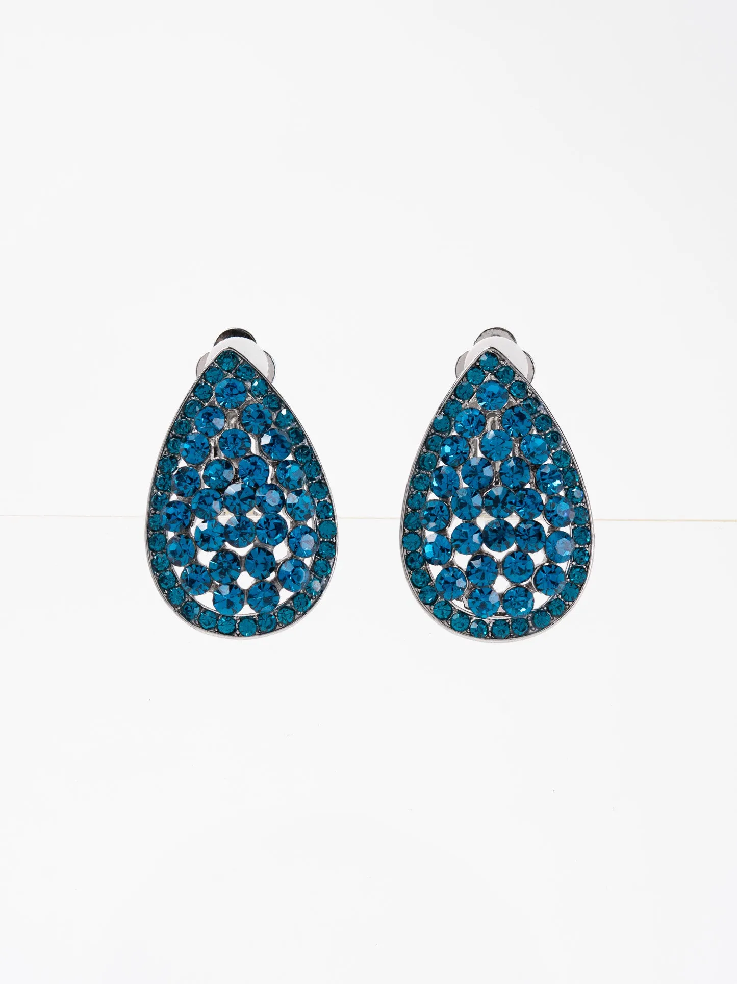 Melinda Rhinestone Clip-On Earrings