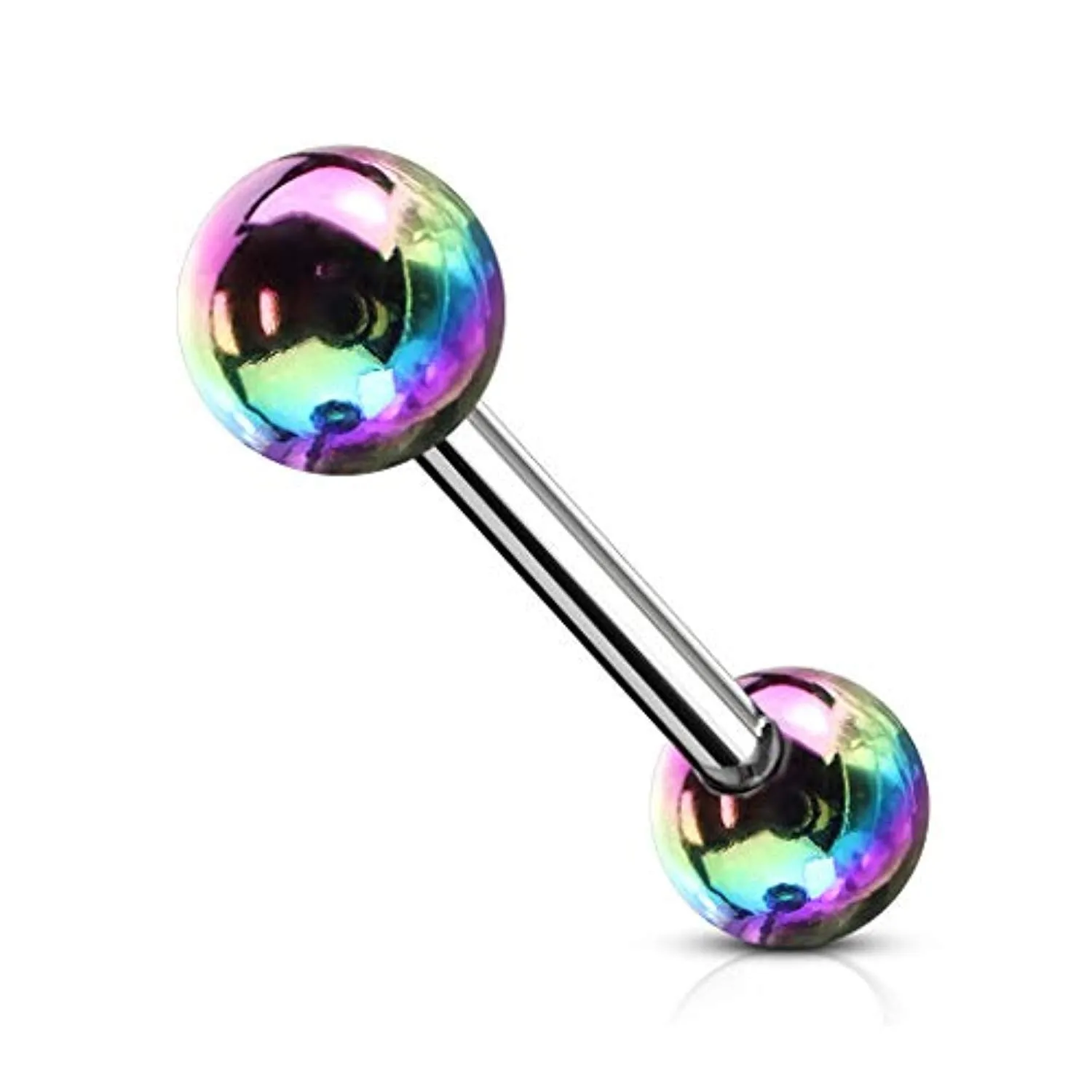 Metallic AB Coating Balls Over 316L Surgical Steel WildKlass Barbells