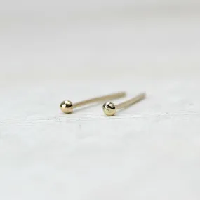 Mini Ball Solid Gold Stud Earrings