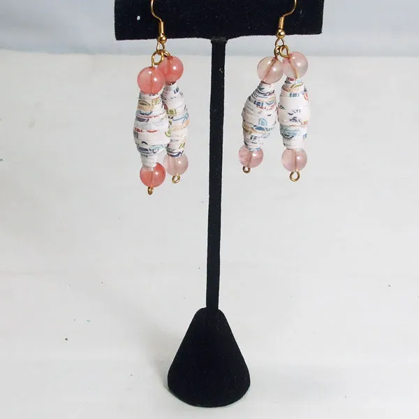 Nadyenka Paper Bead Earrings