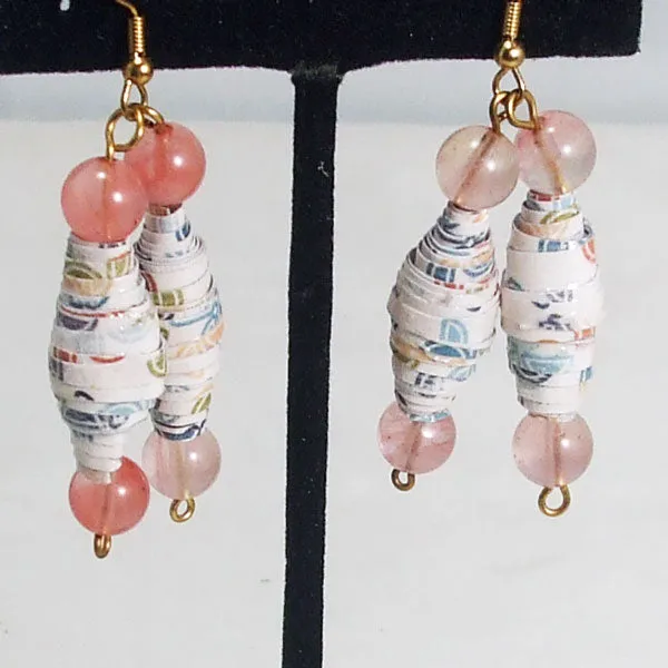 Nadyenka Paper Bead Earrings