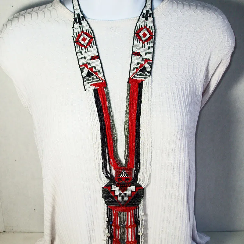 Nairi Native Pottery Pattern, Split Loom Jewelry, Necklace