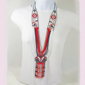 Nairi Native Pottery Pattern, Split Loom Jewelry, Necklace