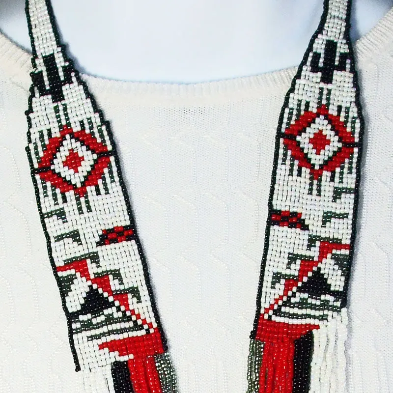 Nairi Native Pottery Pattern, Split Loom Jewelry, Necklace