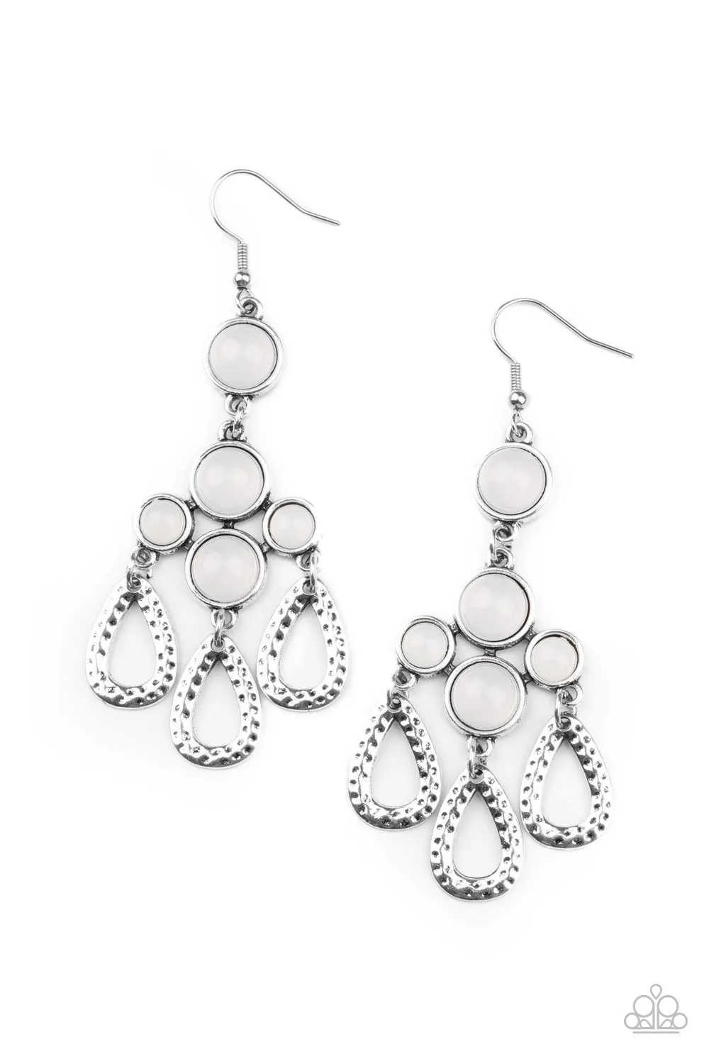 Paparazzi Earring ~ Mediterranean Magic - White