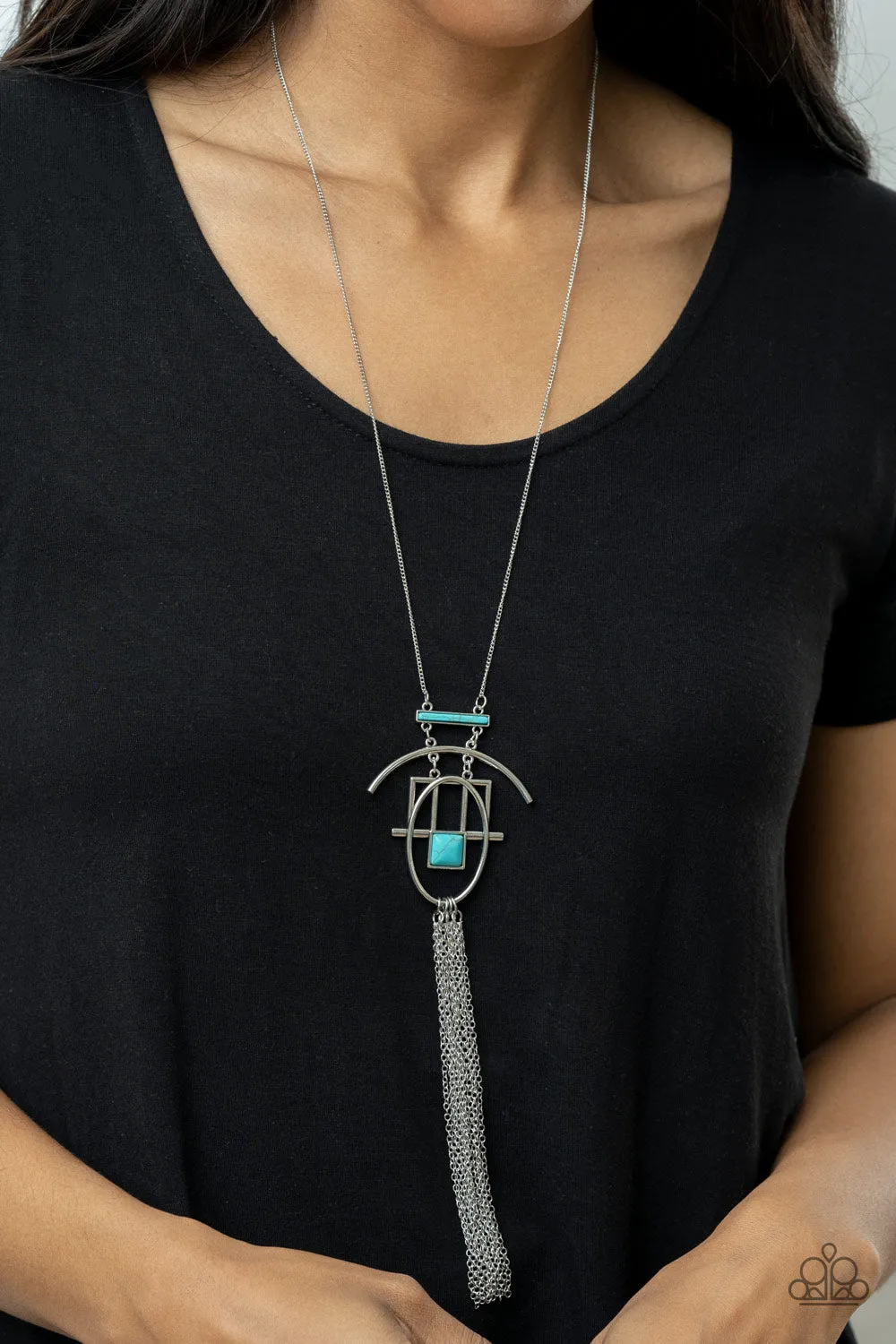 Paparazzi Necklace ~ Eco Echoes - Blue