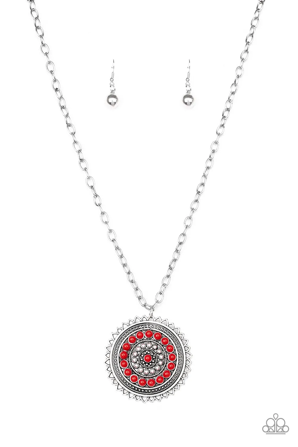 Paparazzi Necklace ~ Lost SOL - Red Necklace