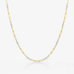 Paperclip 1.20CT 12 Diamond By The Yard Necklace