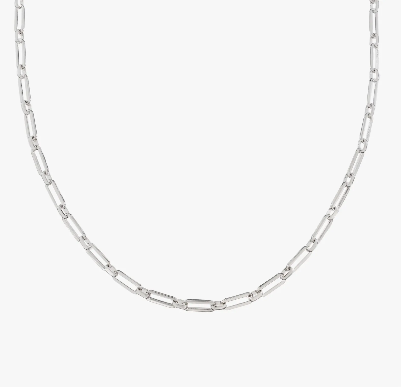 Paperclip Necklace in Silver