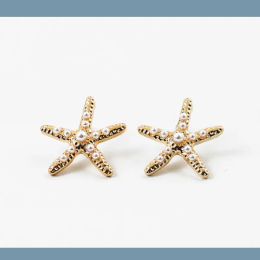 Pearl Starfish Studs