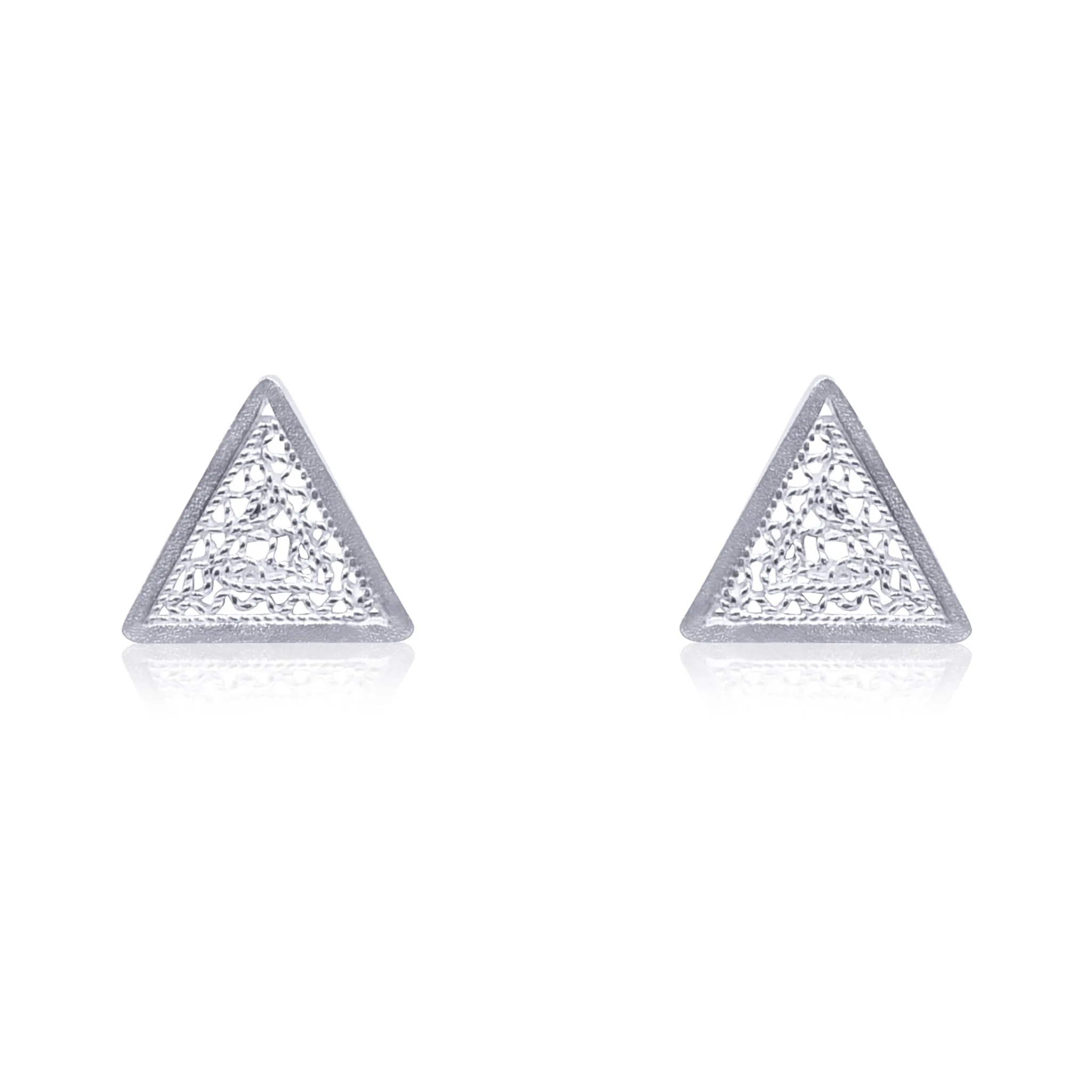 PILI SILVER STUD EARRINGS FILIGREE