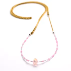 Pink Crystal Beaded Belly Chain