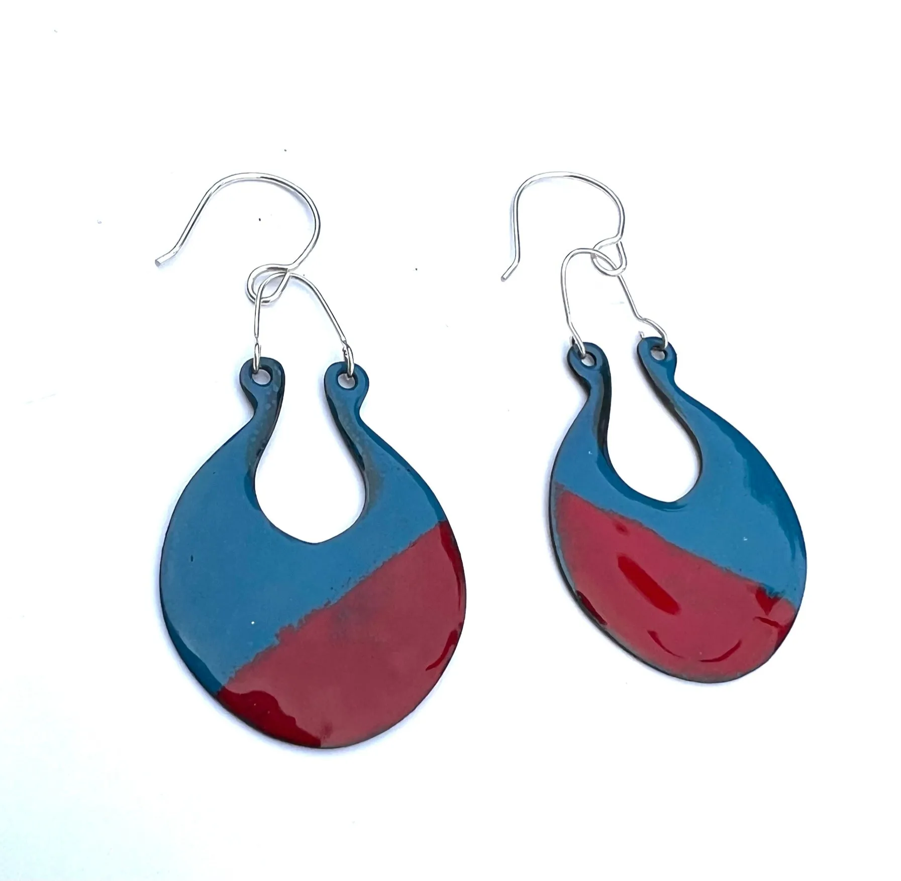 Red and Blue Earrings