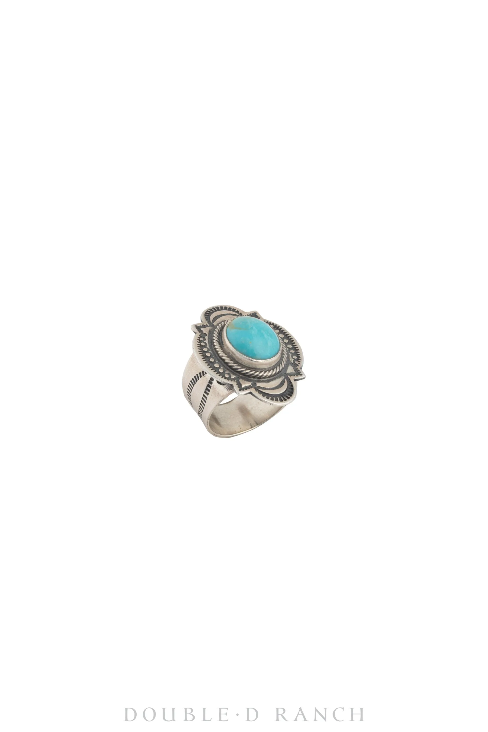 Ring, Natural Stone, Turquoise, Hallmark, Contemporary, 1380