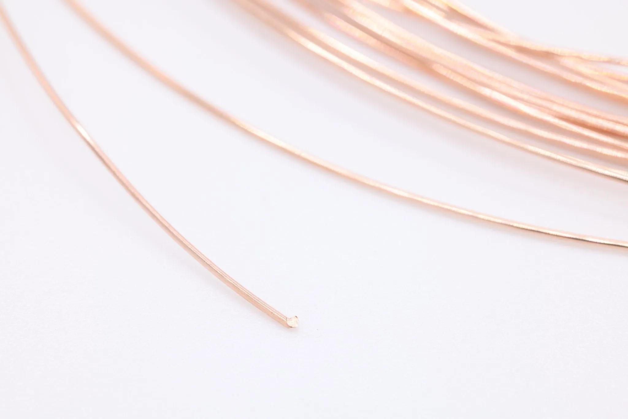 Rose Gold Filled Wire, 20 Gauge 0.8mm, Rose Gold-Filled, Half Hard Jewelry Wire