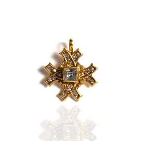 Saint Deco Cross Medallion