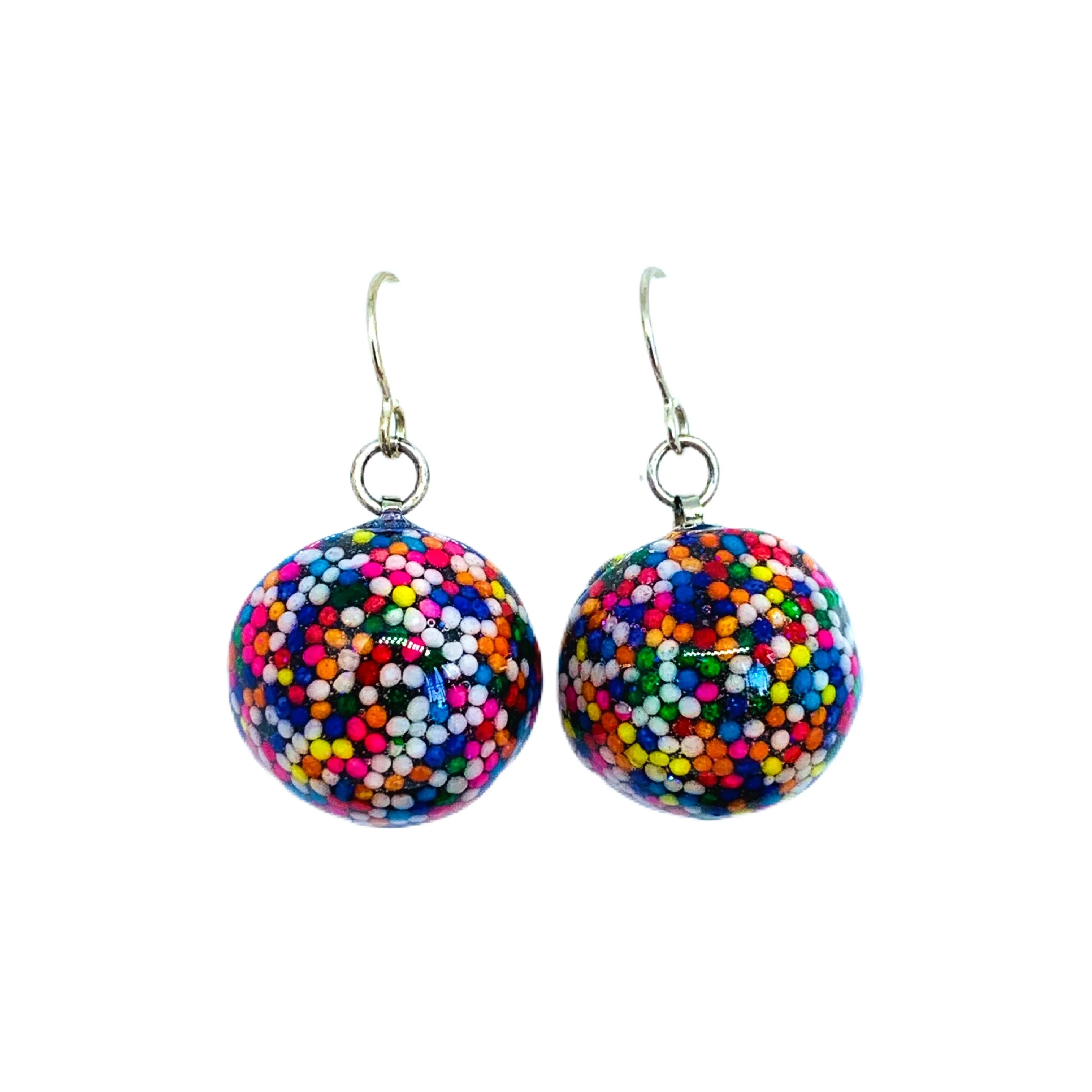 Sprinkles Licorice Candy Earrings