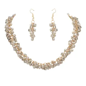 Square Round Beaded Jewelry Set