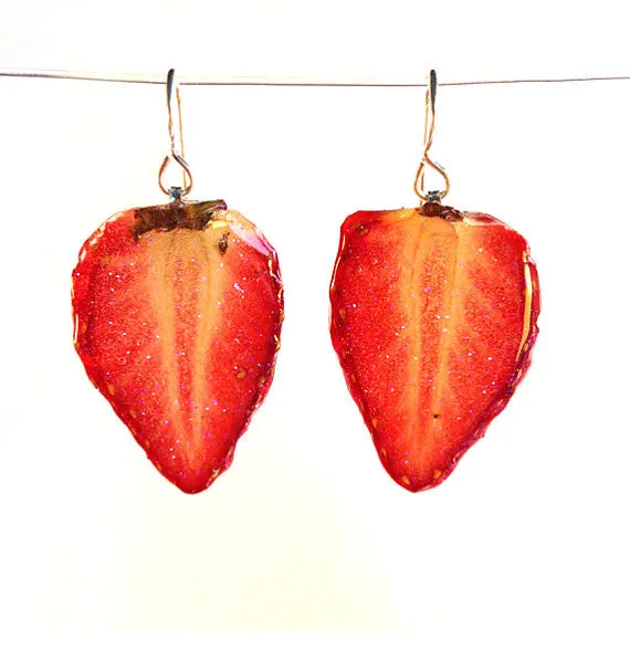 Strawberry Drop Earrings