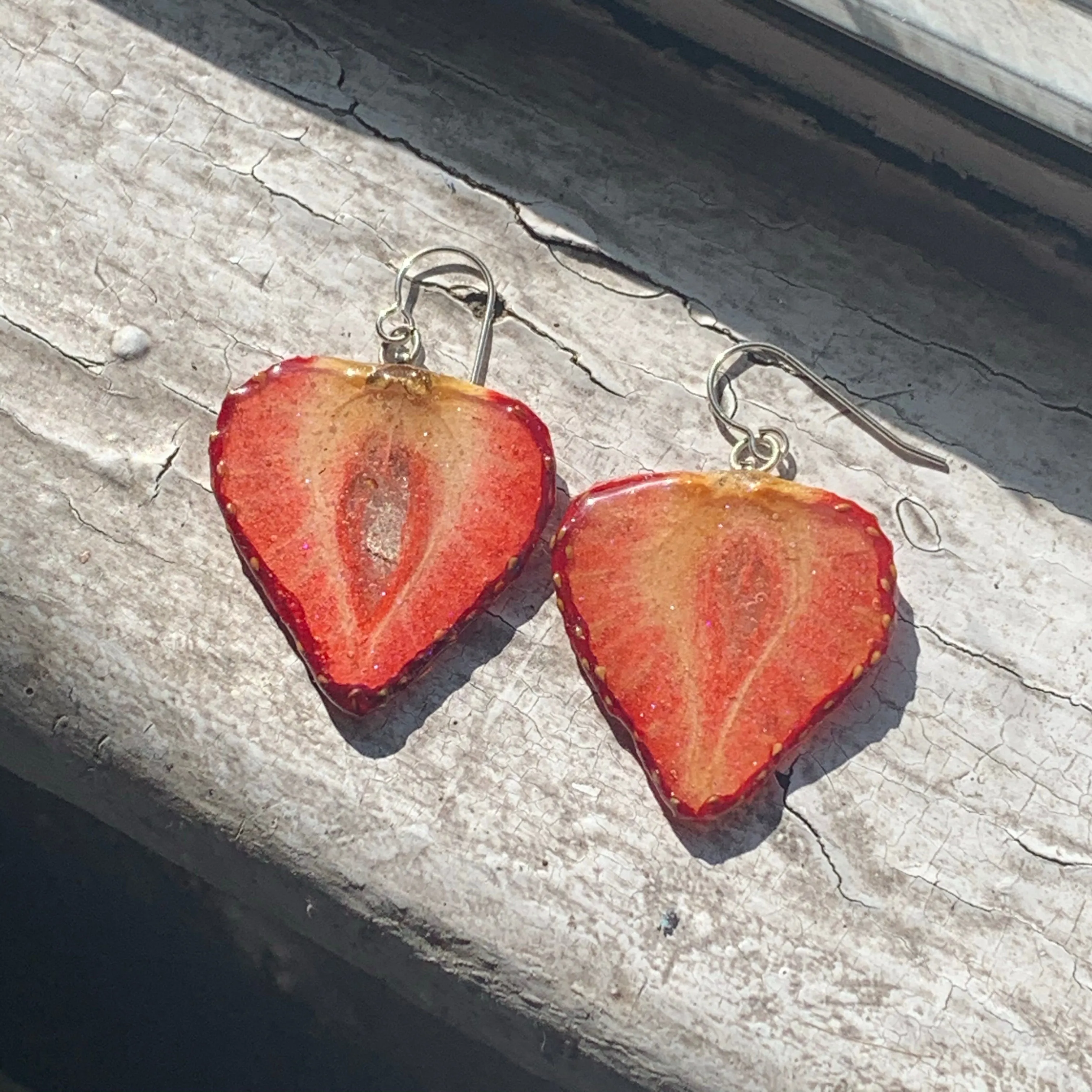 Strawberry Drop Earrings