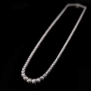 The Hinton - Estate Daimond Platinum Riviera Necklace