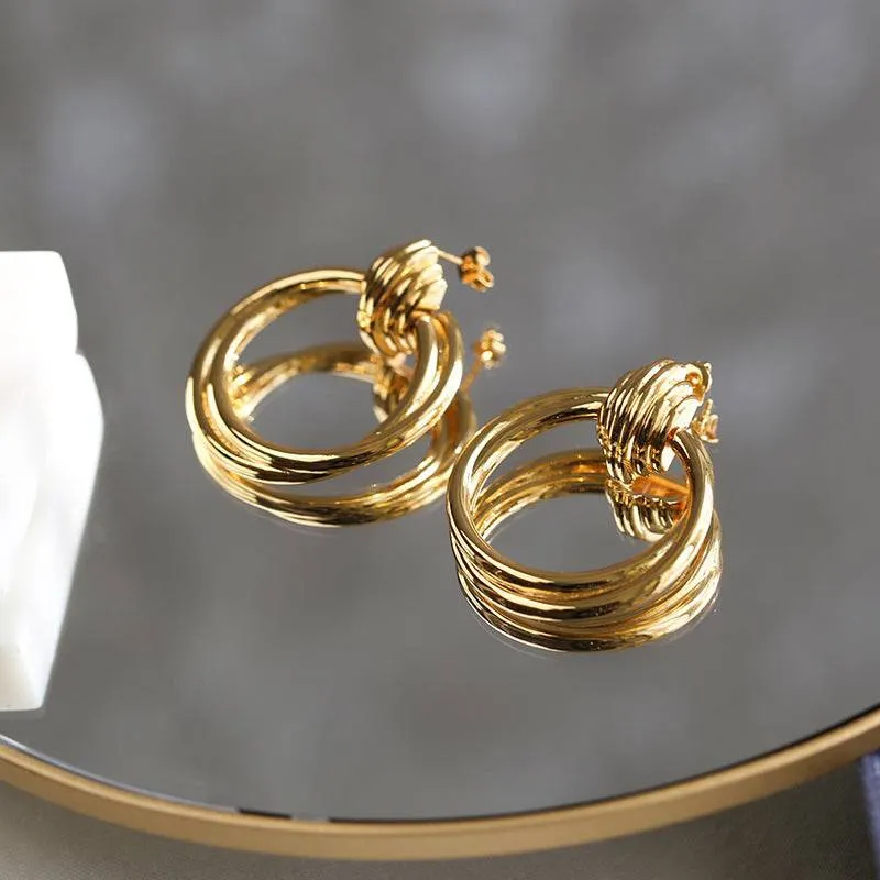 The Twisted Soul Gold Hoop Earrings