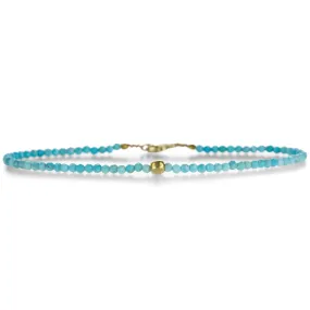 Turquoise & 18k Beaded Bracelet