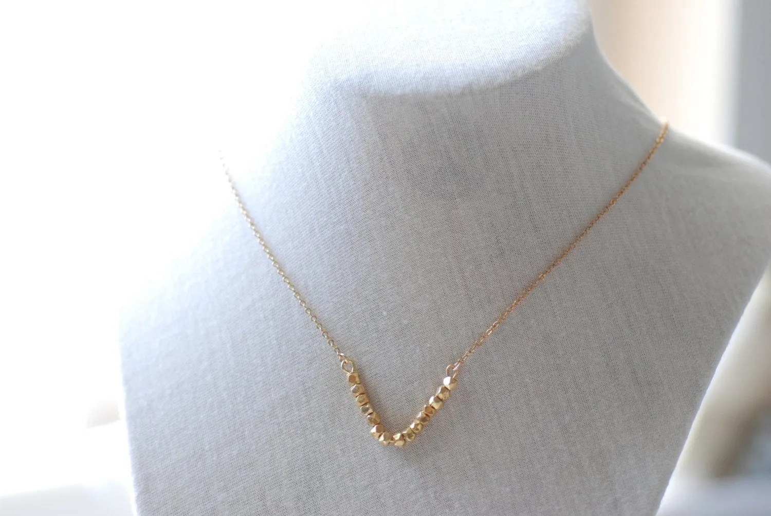 Wholesale Dainty Chevron Necklace, Gold V Bar Necklace, Minimalist Geometric Jewelry