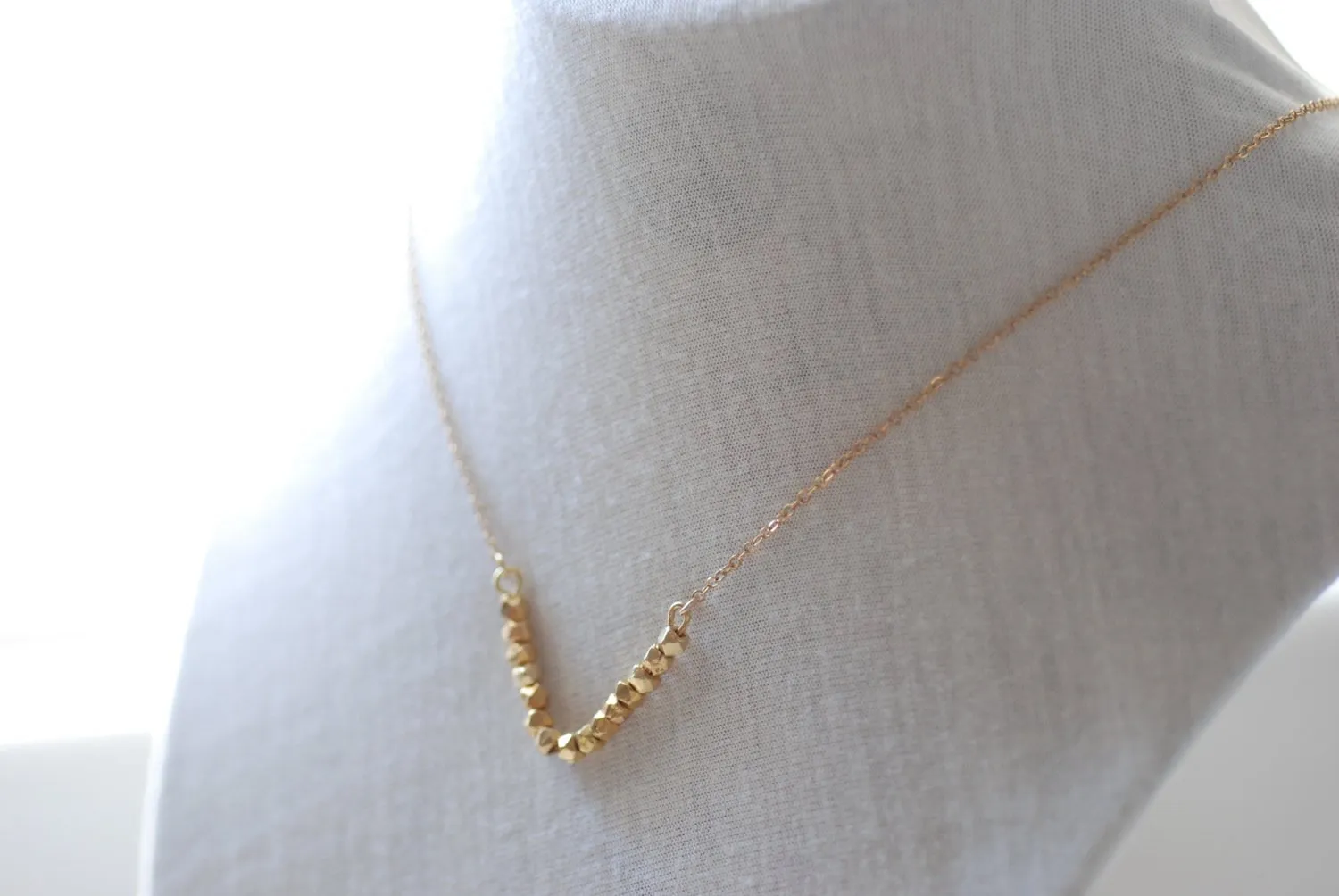 Wholesale Dainty Chevron Necklace, Gold V Bar Necklace, Minimalist Geometric Jewelry